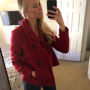 Red Peacoat, Gap. Perfect Condition